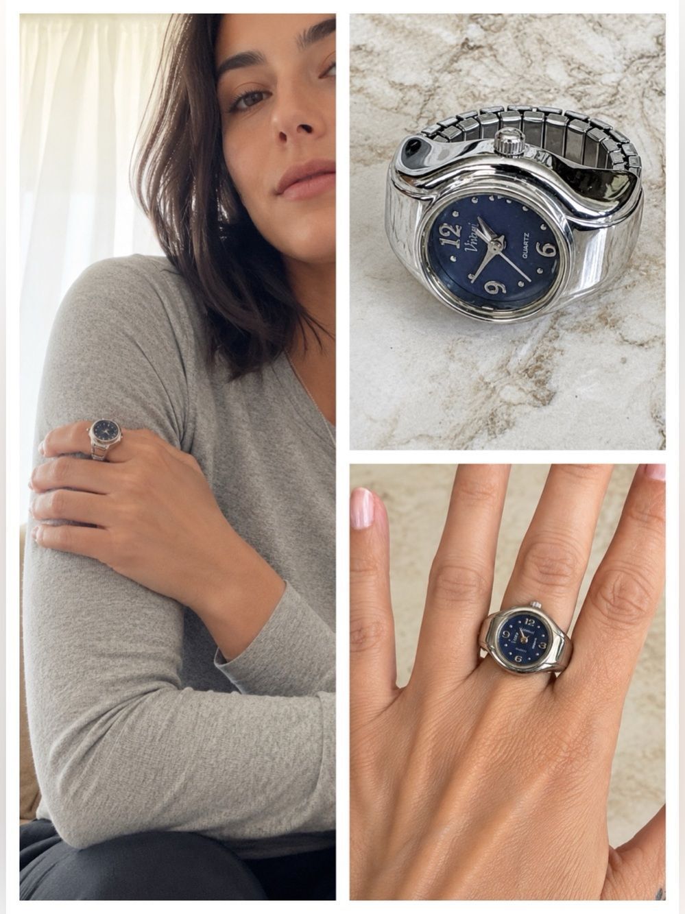 Vivani Quartz Ring Watch – Unique Finger Watch – Japan Movement